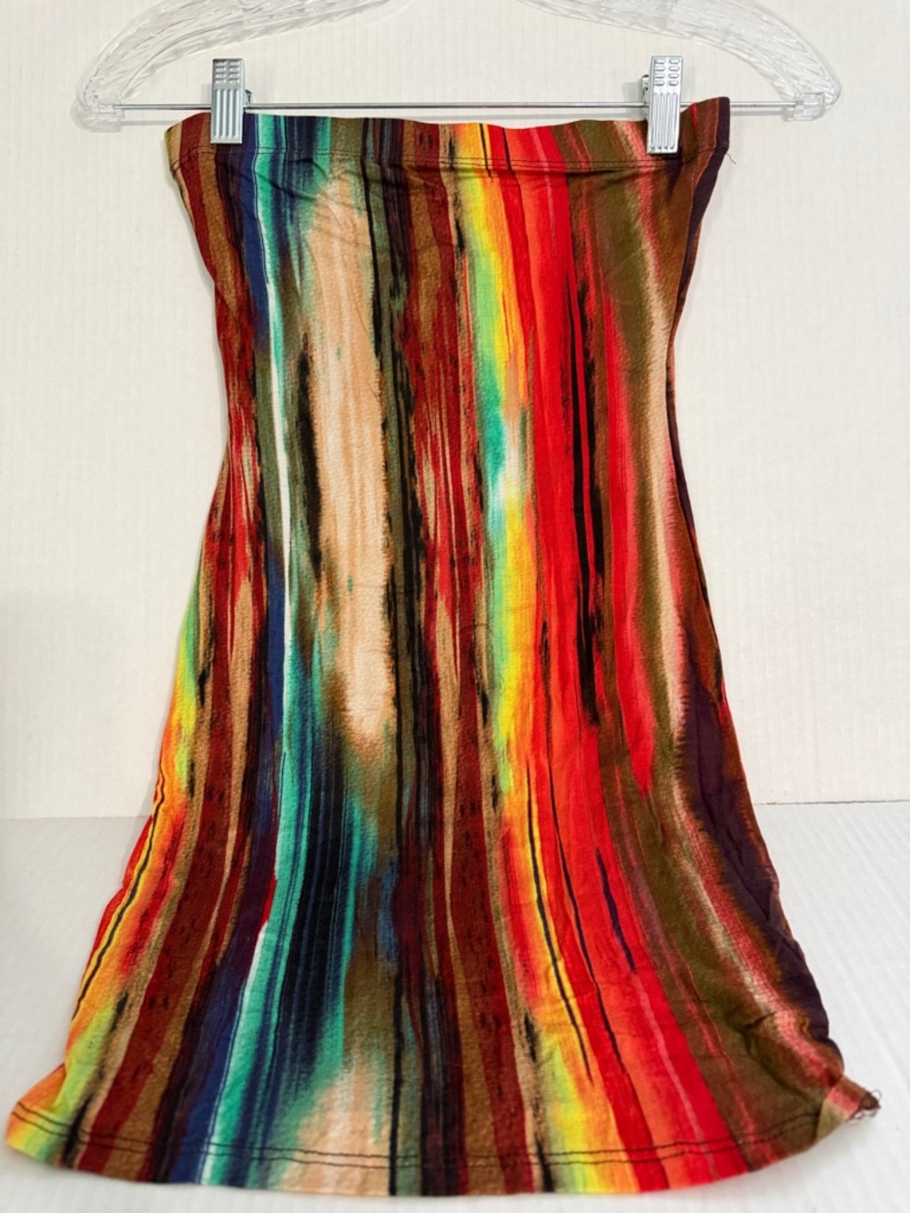 Fashion Nova Multicolor Striped Body Con Dress